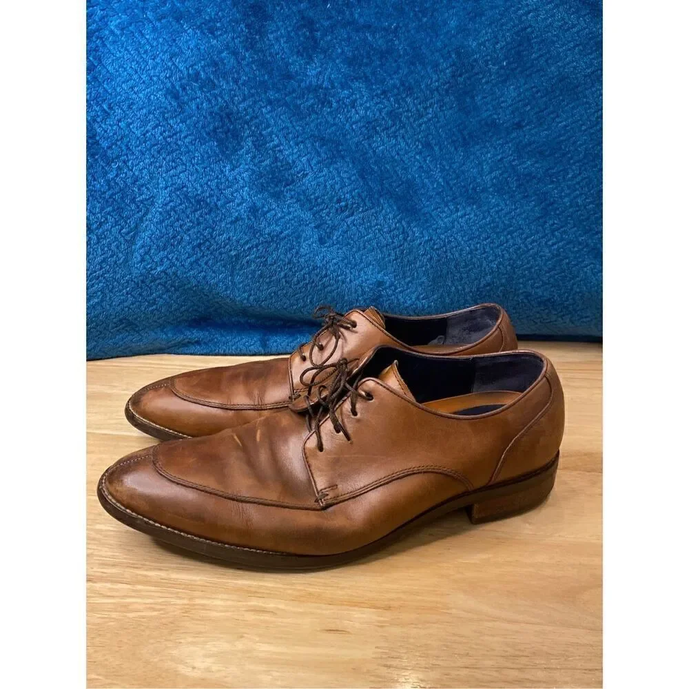 ✅Cole Haan tan brown lace up loafers